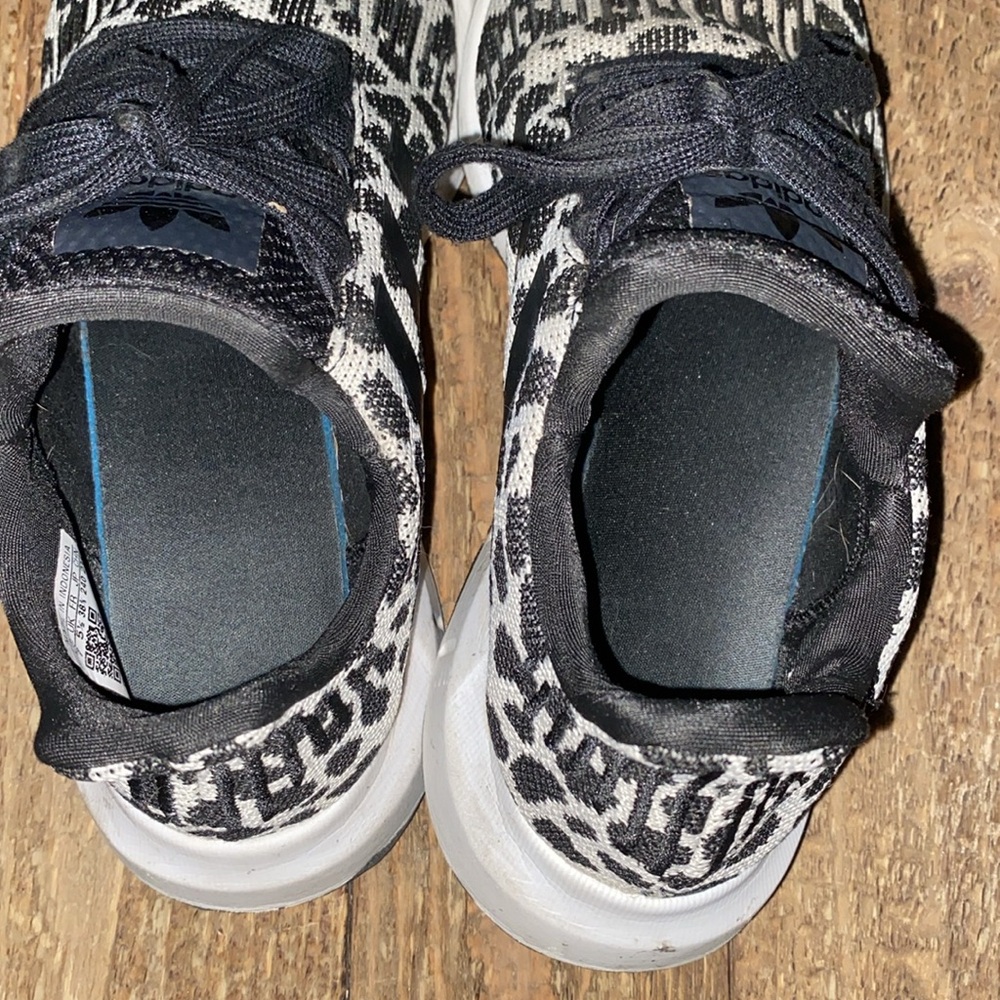 Adidas Swift Run Running Shoes Black Leopard Size Women’s 7M - Picture 6 of 6